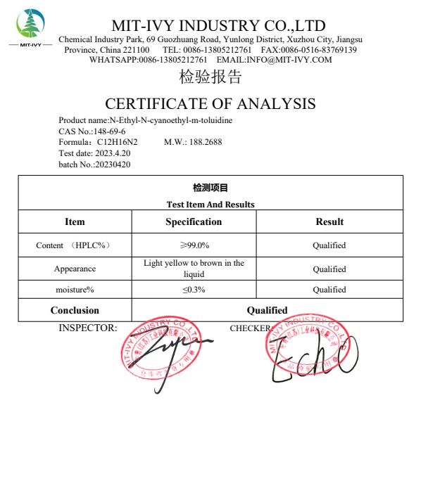 148-69-6 N-Etil-N-siyanoetil-m-toluidin