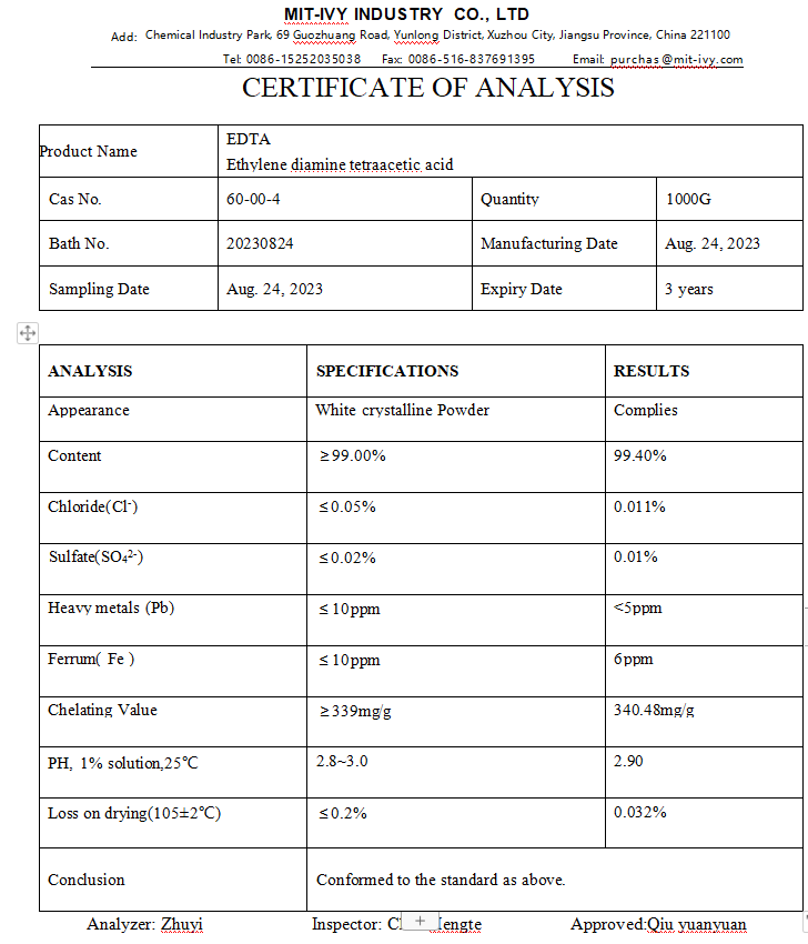 Ethylenediaminetetraacetic acid
60-00-4